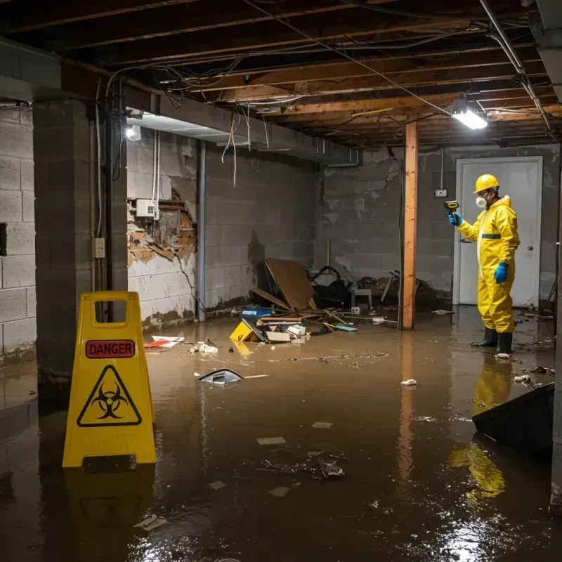 Flooded Basement Electrical Hazard in Claiborne Parish, LA Property